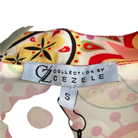 Colorful Floral Paisley Tunic Collection by Cezele Size S - Picture 4 of 13